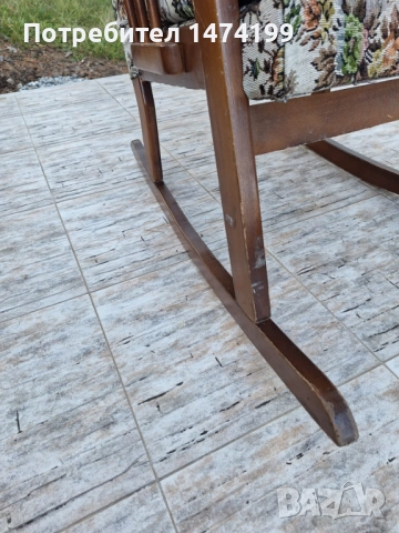 Тапициран люлеещ стол, снимка 9 - Столове - 52272830