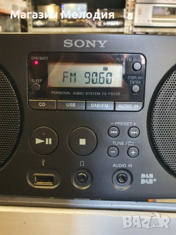 Personal Audio System SONY ZS-PS55B Има радио, диск, usb и aux. В отлично техническо и визуално съст, снимка 8 - Радиокасетофони, транзистори - 46658524