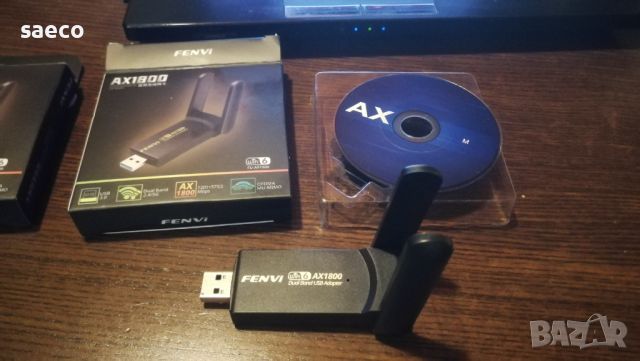 гигабитов безжичен приемник Fenvi FU-AX1800, USB 3.0, wifi 6, dual band