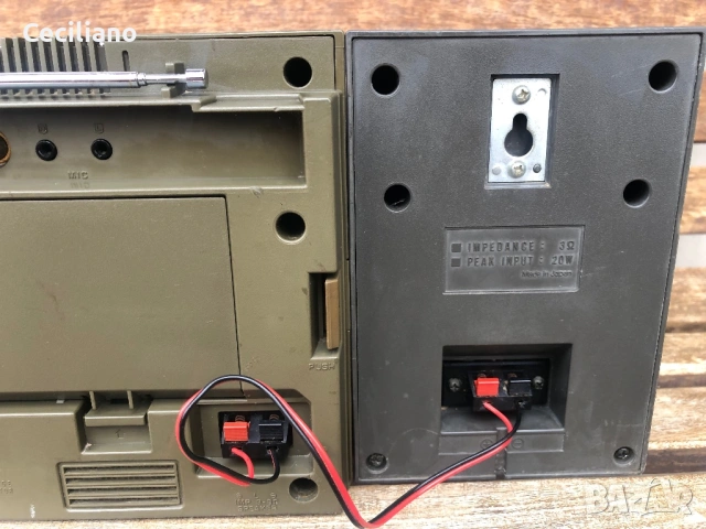 Panasonic RX-C60(25w)  –много свирещ касетофон (boombox), произведен в Япония., снимка 11 - Радиокасетофони, транзистори - 54051749