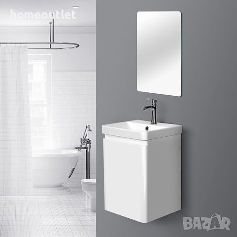 Комплект мивка с огледало и шакф BATHROOM CABINET 8101-B, снимка 1 - Шкафове - 46669319