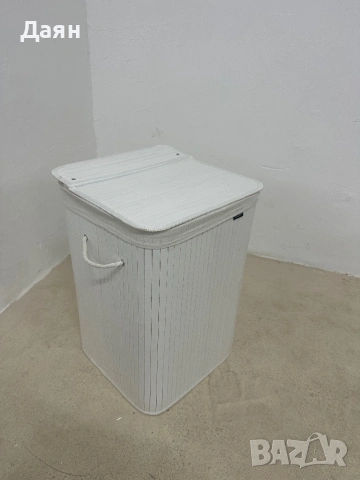 Кош за пране 95L, бамбук, SONGMICS, снимка 5 - Други стоки за дома - 53437634