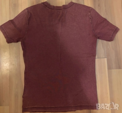 Тъмно червена блуза с къс ръкав от House, снимка 3 - Тениски - 52282840