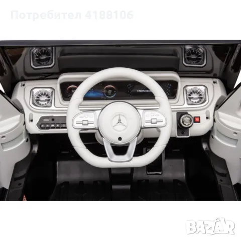 Акумулаторен джип Mercedes EQG Electric G-Class 12V с отварящи се врати меки гуми 4x4, снимка 11 - Детски велосипеди, триколки и коли - 48645705