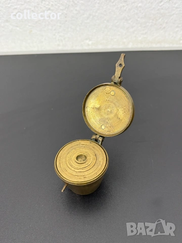 Комплект бронзови гнездови тежести. №7827, снимка 7 - Антикварни и старинни предмети - 53069711