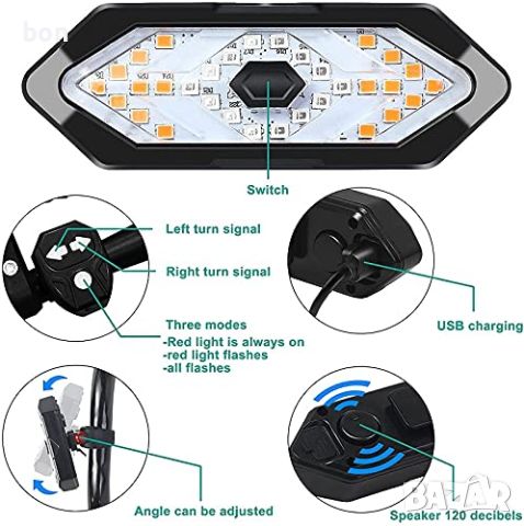 LED мигачи за велосипед FY-1820, снимка 8 - Аксесоари за велосипеди - 45451730