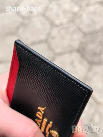 Prada Multicolor Cardholder Gold Logo , снимка 6 - Портфейли, портмонета - 49110151