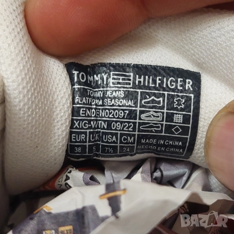 Tommy Jeans Сникърси Flatform Seasonal номер 38 маратонки / кецове , обувки , снимка 8 - Маратонки - 52215512