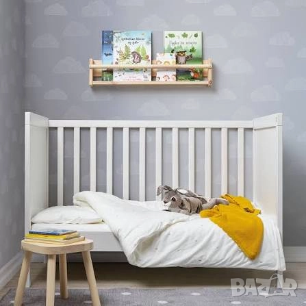 IKEA SUNDVIK бебешко креватче, 60x120 см, бяло, снимка 2 - Мебели за детската стая - 52452671
