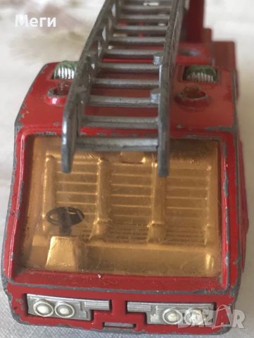 Колекционерска Количка Matchbox Super King Transporter K9 Fire Tender 1972, снимка 5 - Колекции - 46521449