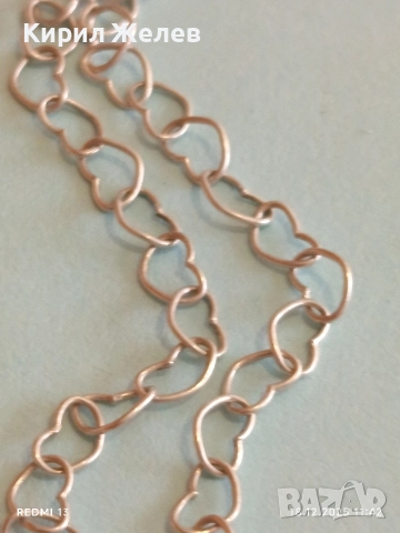 Романтична сребърна гривна с сърчица финна нежна 52433, снимка 4 - Гривни - 52835091