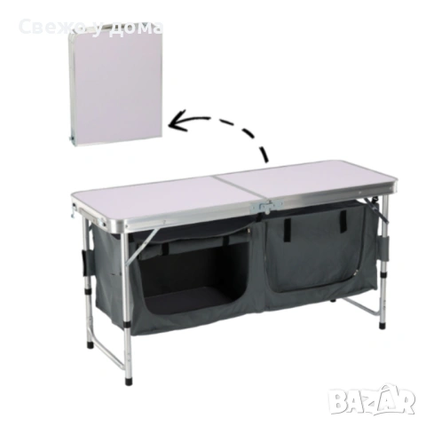 Сгъваем къмпинг шкаф – компактен, здрав и идеален за перфектен ред на открито, снимка 8 - Други стоки за дома - 54213464