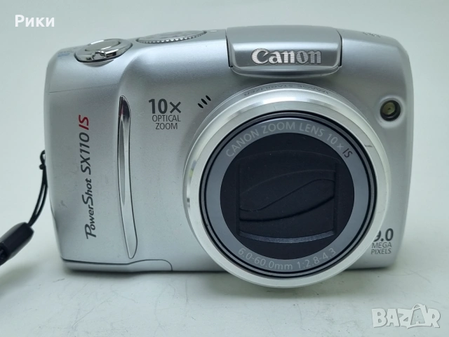 Canon PowerShot SX100 IS-8.0MP Silver10X Optical Zoom Digital Camera w/Case, снимка 2 - Фотоапарати - 53804914