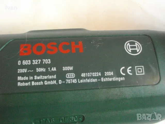 BOSCH PVS300AE Швейцарски оригинален 2004г. Мини лентов шлайф двустранен Made in Switzerland 300Вата, снимка 15 - Други инструменти - 46884072