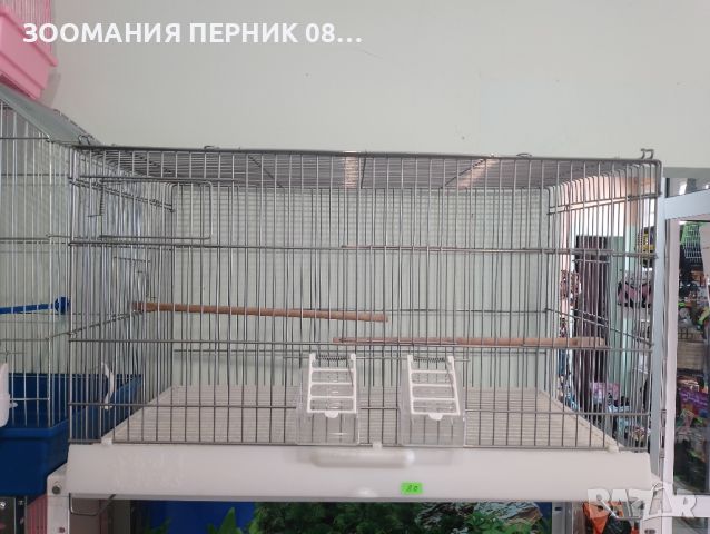 Правоъгълна стабилна клетка за папагали 66/36/40 см, снимка 1 - За птици - 45836240