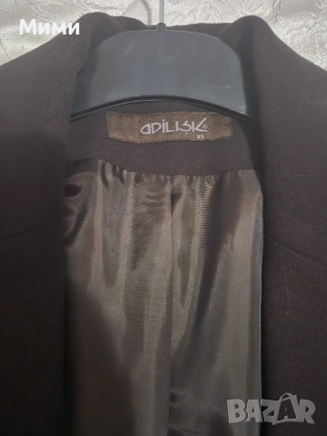 Дамско тъмнокафяво палто на Adilisk, снимка 3 - Палта, манта - 52695152