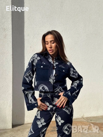 дамски комплект деним louis vuitton на едро , снимка 4 - Спортни екипи - 53067445