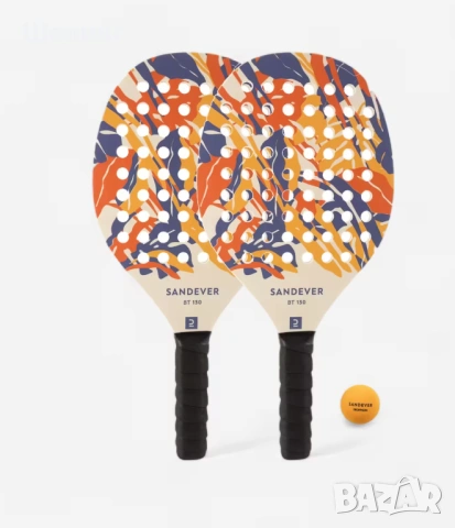 НОВ! Комплект за плажен тенис, фитнес ластик удължител