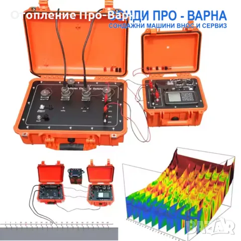 Професионален 3D електрорезистивен томограф 3D-4A-100 до 100 метра за изследване на подземни води, к, снимка 5 - Други инструменти - 48469903