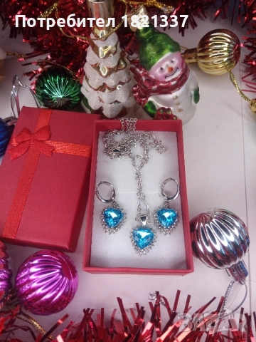 Комплект колие и обици , снимка 9 - Бижутерийни комплекти - 52829668