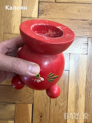 Дървен свещник , снимка 4 - Други - 51633350