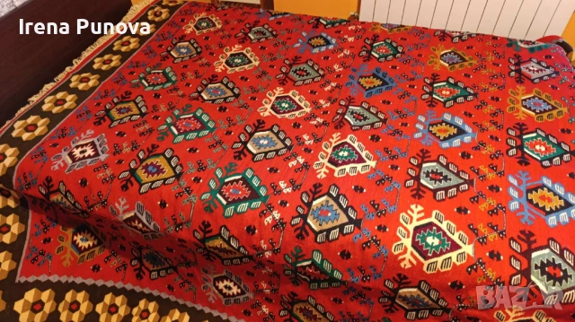 Чисто нов Чипровски килим 3.03 × 2.20 м – ръчна изработка, с етикет, снимка 7 - Килими - 53776252