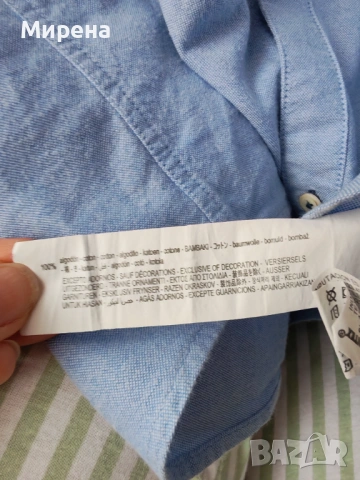 Памучна риза ZARA за 13-14 годишно момче, размер 164, снимка 4 - Детски ризи - 53314245