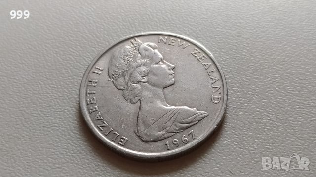 50 цента 1967 Нова Зеландия, снимка 2 - Нумизматика и бонистика - 45804575