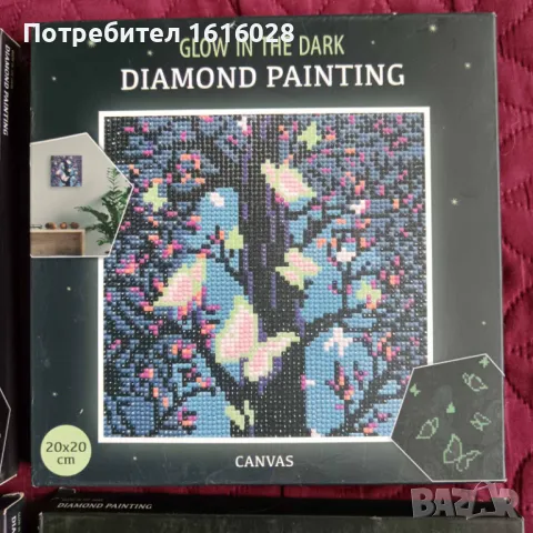 Диамантени гоблени на платно,със светещи елементи., снимка 5 - Гоблени - 49722687