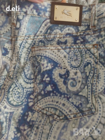 ETRO Original Size 29 Памук Страхотен панталон, снимка 6 - Панталони - 51615945