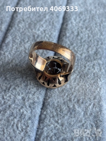 Стар златен пръстен 6.36гр 14к, снимка 4 - Пръстени - 54184946