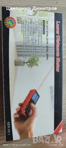 Лазерен метър Distance meter 40m, снимка 2 - Измервателни инструменти - 51688531