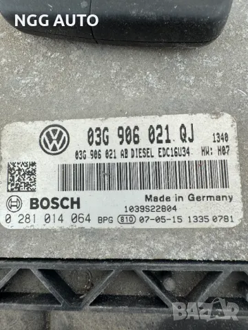 Компютър Двигател ECU за VW 1.9 TDI, 03G 906 021 QJ, 03G906021QJ, 0 281 014 064, 0281014064, снимка 2 - Части - 49826572