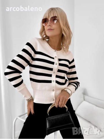 Дамски елегантен пуловер с копчета MARTINIQUE, 2цвята , снимка 6 - Блузи с дълъг ръкав и пуловери - 51855197