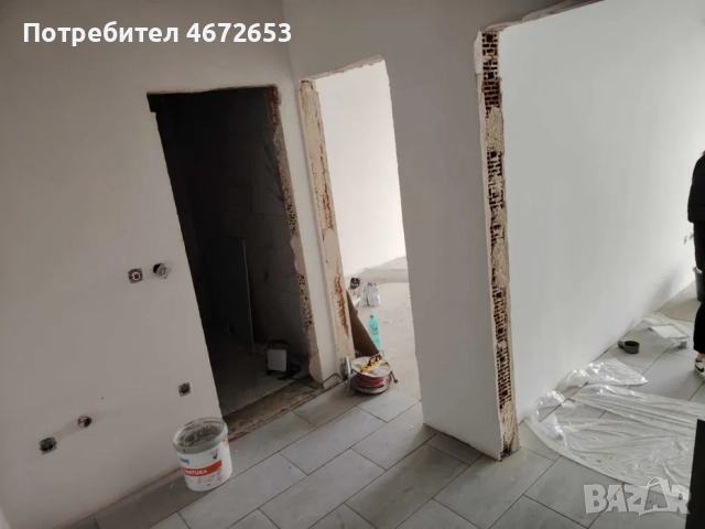 one-bedroom apartment with a finished bathroom and flooring., снимка 3 - Апартаменти - 52837352