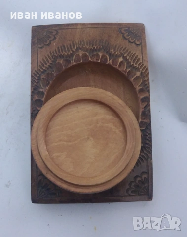 красива дървена кутия , снимка 2 - Настолни лампи - 53612787