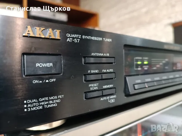 Akai AT-57 Stereo Quartz Synthesizer Tuner , снимка 3 - Ресийвъри, усилватели, смесителни пултове - 48283819