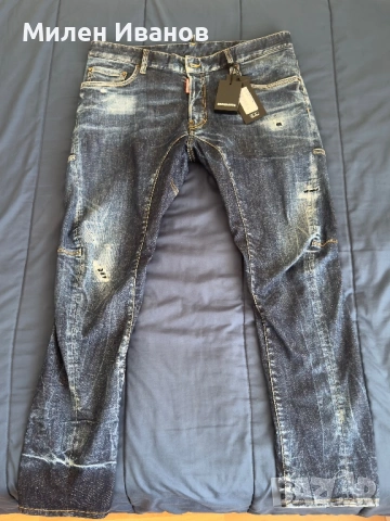 Дънки Dsquared2 Tidy Biker Jeans, снимка 5 - Дънки - 53856229