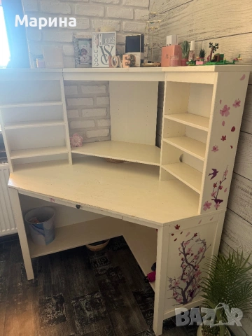 Детски спален комплект-Гардероб,легло,бюро и скрин, снимка 8 - Мебели за детската стая - 53847234