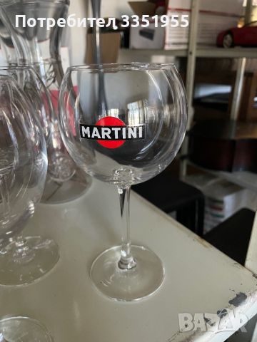 Чаши Martini 5-броя, снимка 2 - Чаши - 45207989