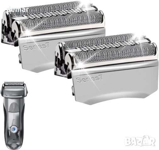 Резервна глава за електрическа самобръсначка, съвместима с Braun Series 70S, 2 броя