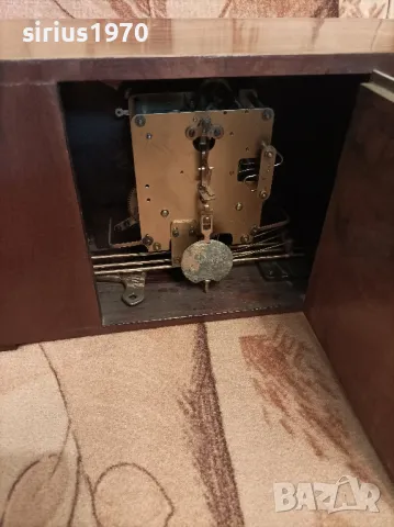 немски каменин работещ часовник 1930 година, снимка 3 - Стенни часовници - 50282577