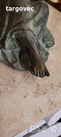 бронзова фигура статуетка пано Ангел, снимка 5 - Статуетки - 52797093