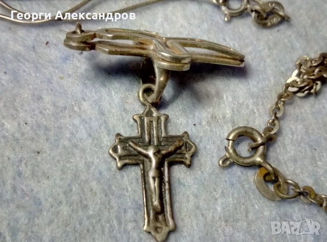 Лот СРЕБЪРНИ БИЖУТА По ДОГОВАРЯНЕ !!! СРЕБРО 925 / На бройка, снимка 6 - Колиета, медальони, синджири - 52870406