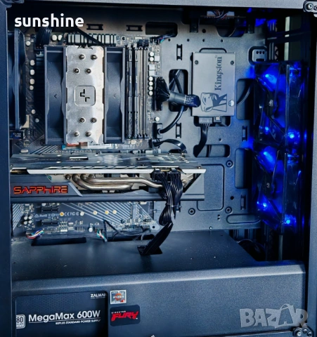 PC * Ryzen 5600G, 16GB, Saphire RX580 4G, 1TB NVME+480GB, ASRock B450, снимка 4 - Геймърски - 53623594