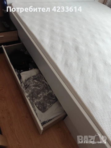 Спалня 180/200 с матрак , снимка 3 - Спални и легла - 54180510