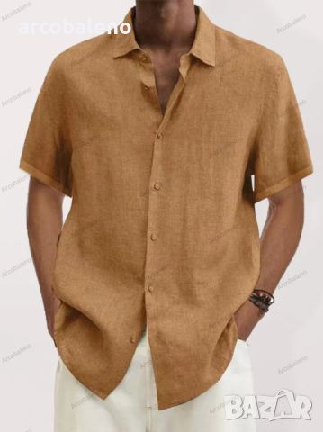 Мъжка ежедневна риза с къс ръкав, 9цвята , снимка 5 - Ризи - 45881572