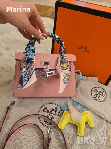 Налична чанта Hermes Mini Kelly, снимка 11 - Чанти - 53322258