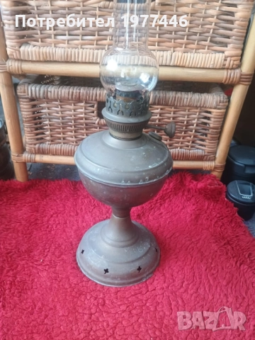 медна газена лампа перфектно състояние , снимка 2 - Антикварни и старинни предмети - 51481086