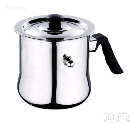 Млековарка 2.5/3L от неръждаема стомана, снимка 2 - Съдове за готвене - 52753609